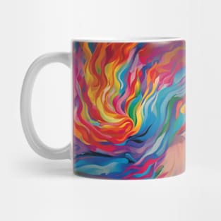 Vibrant Chromatica: Abstract Art Masterpiece Mug